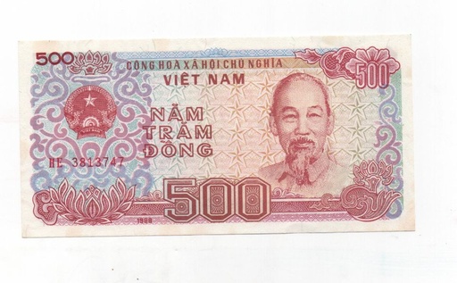 VIETNAM DEL AÑO 1988 DE 500 DONG