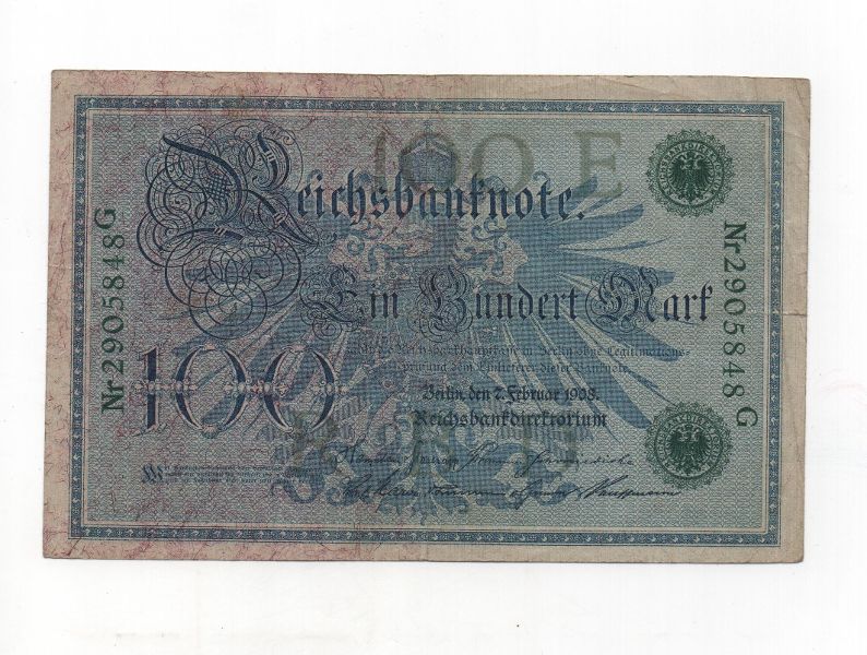 GERMANY 1908 100 MARKS