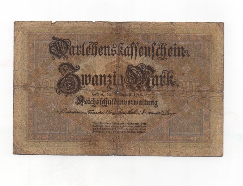 GERMANY 1914 20 MARKS