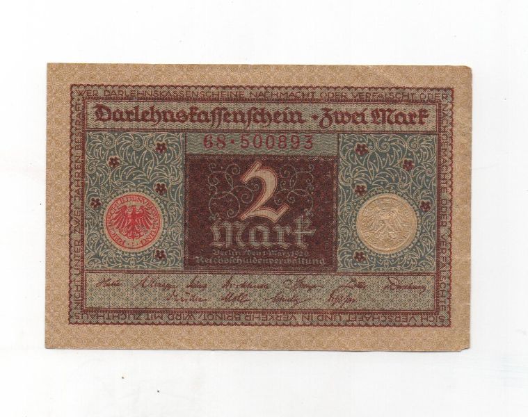 GERMANY 1920 2 MARKS