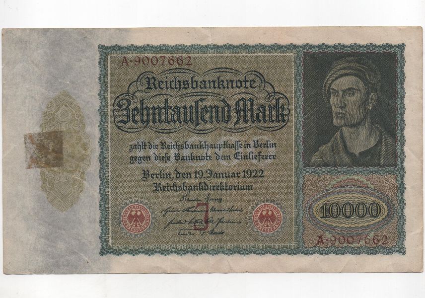 GERMANY 1922 10000 MARKS