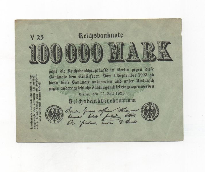 GERMANY 1923 100000 MARKS