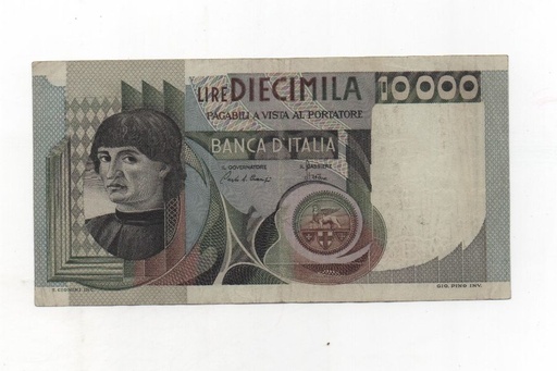 ITALIA DEL AÑO 1976.84 DE 10000 LIRAS