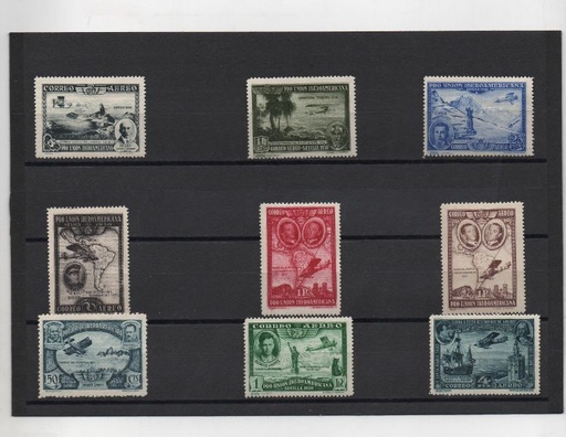 ESPAÑA DEL AÑO 1930 Nº 583/91 PRO UNION IBEROAMERICA AEREOS **