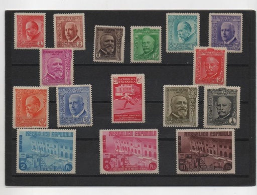 ESPAÑA DEL AÑO 1936 Nº 695/710 XL ASOCIACION DE LA PRENSA **