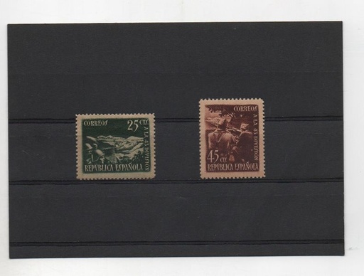 ESPAÑA DEL AÑO 1938 Nº 787/788 HOMENAJE A LA 43 DIVISION **