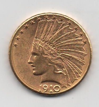 UNITED STATES 1910 10 DOLLARS