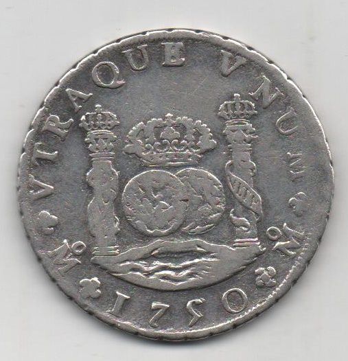 SPAIN FERDINAND VI 1750 8 REALES
