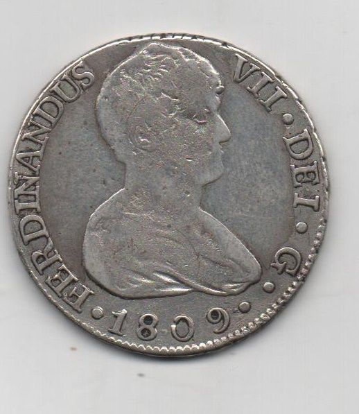 SPAIN FERDINAND VII 1809 8 REALES