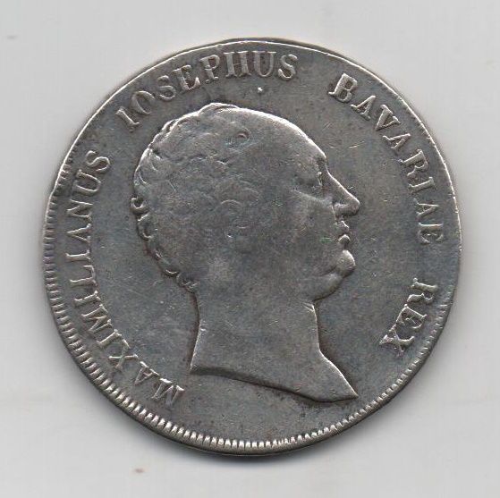 GERMANY 1810 BAVARIA 1 THALER MAXIMILIAN