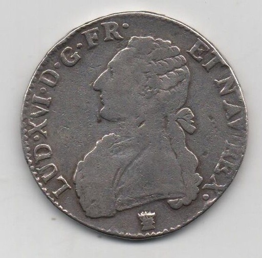 FRANCIA DEL AÑO 1791 DE 1 ECU LUIS XVI