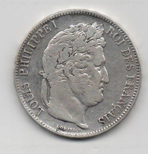 FRANCIA DEL AÑO 1841 DE 5 FRANCOS L. PHILIPPE I