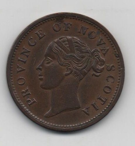 CANADA DEL AÑO 1840 NUEVA ESCOCIA DE 1 PENNI