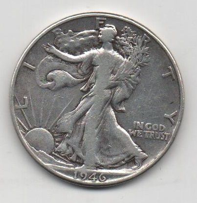 ESTADOS UNIDOS DEL AÑO 1946 DE 1/2 DOLAR LIBERTY