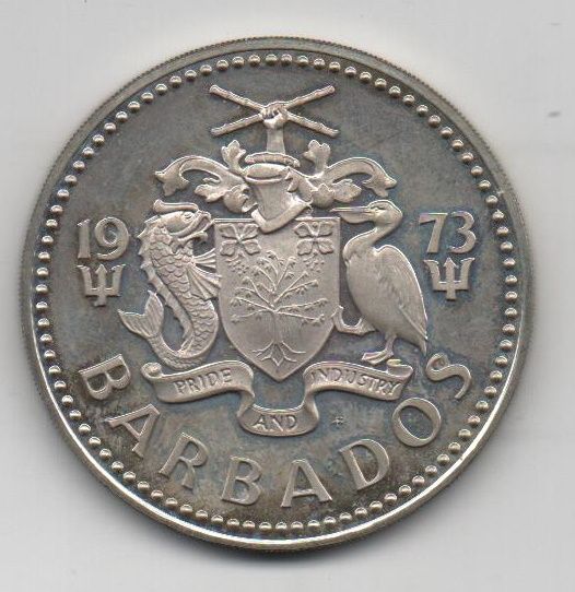 BARBADOS DE L'ANY 1973 DE 10 DÒLARS
