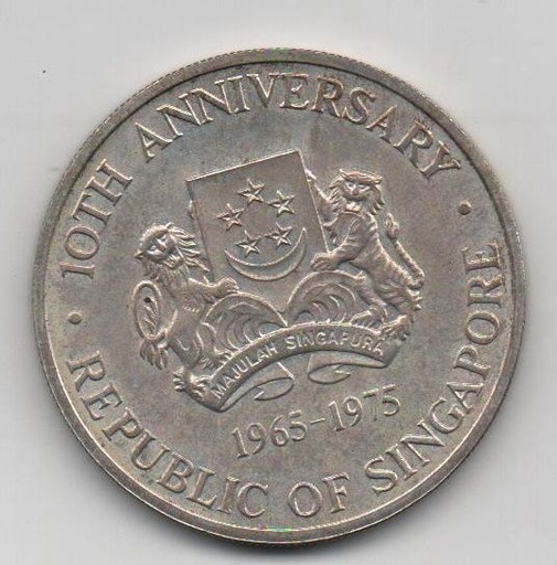 SINGAPUR DEL AÑO 1975 DE 10 DOLARES