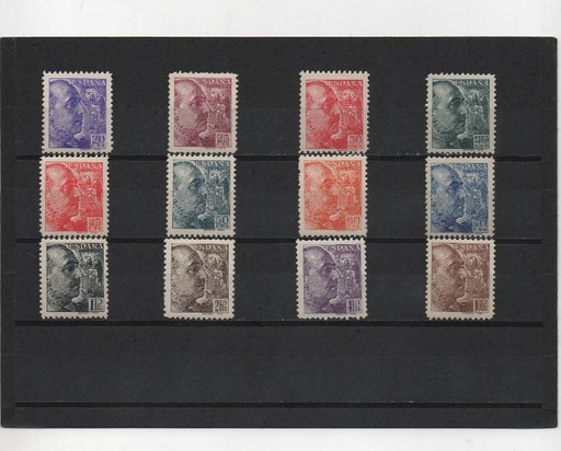 ESTADO ESPAÑOL (FRANCO) DEL AÑO 1939 Nº 867/878 ** (SANCHEZ TODA)