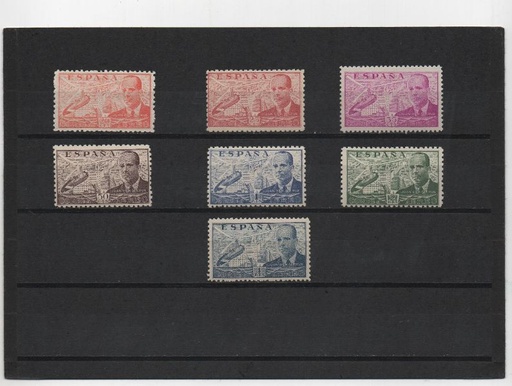 ESTADO ESPAÑOL (FRANCO) DEL AÑO 1939 Nº 880/86 ** JUAN DE LA CIERVA