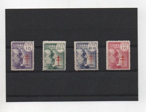 ESTADO ESPAÑOL (FRANCO) DEL AÑO 1940 Nº 936/939 ** PRO TUBERCULOSOS