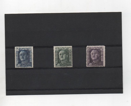 ESTADO ESPAÑOL (FRANCO) DEL AÑO 1946-47 Nº 999/1001 ** GENERAL FRANCO