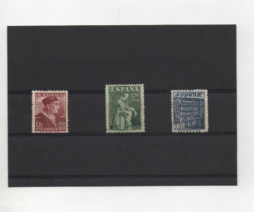 ESTADO ESPAÑOL (FRANCO) DEL AÑO 1946 Nº 1002/04 ** DIA DEL SELLO FIESTA DE LA HISPANIDAD