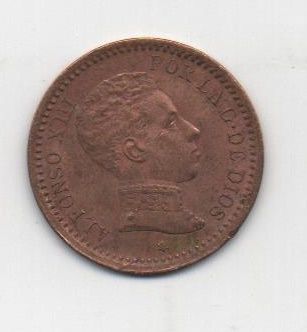 ALFONSO XIII 1904 *4 2 CENTIMOS