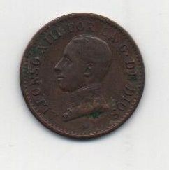 ALFONSO XIII FROM THE YEAR 1913 *3 OF 1 CENTIMO