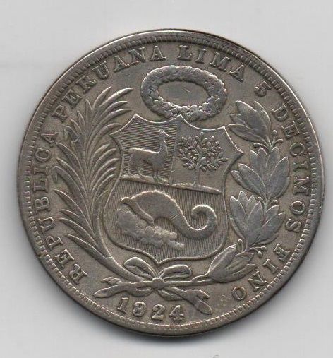 PERÚ DE L'ANY 1924 DE 1 SOL