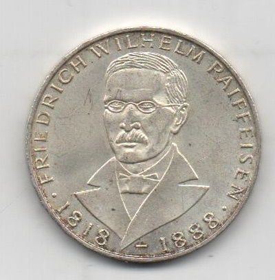 GERMANY YEAR 1968 LETTER J OF 5 MARKS