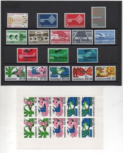 COLECCION SELLOS HOLANDA 1968