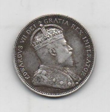 CANADA DEL AÑO 1902 DE 25 CENTS