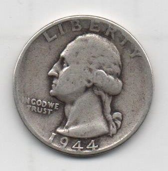 ESTADOS UNIDOS DEL AÑO 1944 DE 1/4 DOLAR