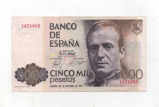ESTADO ESPAÑOL AÑO 1979 (23/10) DE 5000 PTS
