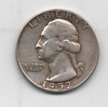 ESTADOS UNIDOS DEL AÑO 1952 LETRA S DE 1/4 DE DOLAR