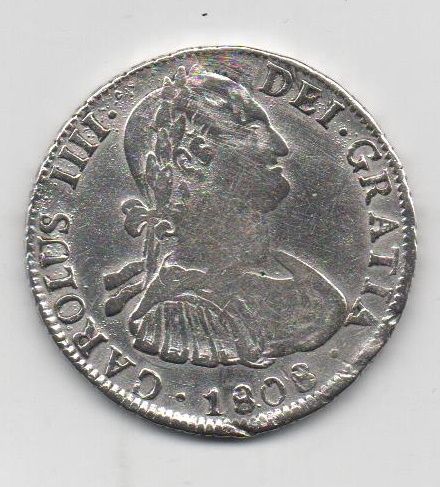 ESPAÑA CARLOS IV DEL AÑO 1808 DE 4 REALES