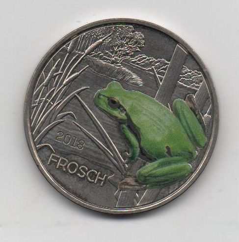 AUSTRIA 2018 3€ FROG