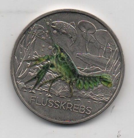 AUSTRIA DEL AÑO 2019 DE 3€ CANGREJO