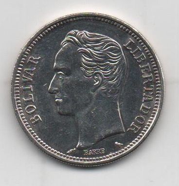 VENEZUELA DEL AÑO 1965 DE 2 BOLIVARES