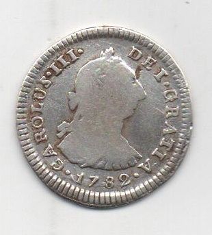 ESPAÑA CARLOS III DEL AÑO 1782 DE 1 REAL