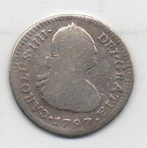 ESPANYA CARLOS IV DE L'ANY 1797 DE 1 REAL