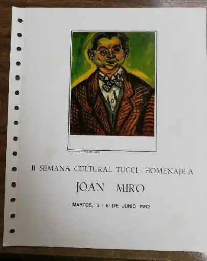 II SEMANA CULTURAL JOAN MIRO DEL AÑO 1982