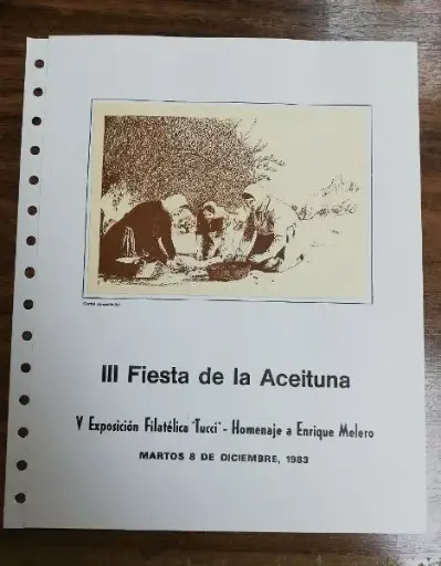 III FIESTA DE LA ACEITUNA MARTOS DEL AÑO 1983