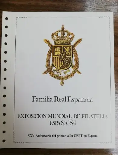 FAMILIA REAL ESPAÑOLA EXPOSICIÓN MUNDIAL DEL AÑO 1984