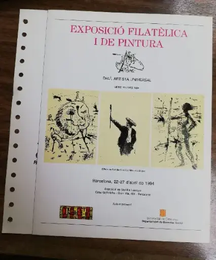 G. CATALUNYA BARCELONA ESPOSICIÓ PINTURA DALI DEL AÑO 1994