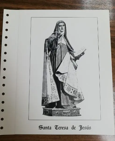 PERSONAJES, SANTA TERESA DE JESUS DEL AÑO 1982