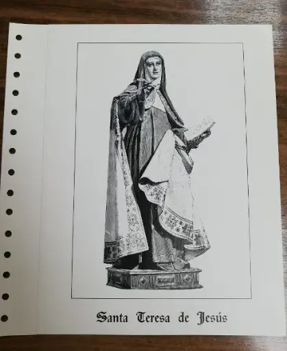 PERSONAJES, SANTA TERESA DE JESUS DEL AÑO 1982