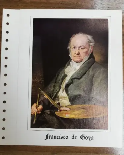 PERSONAJES, FRANCISCO DE GOYA DEL AÑO 1983
