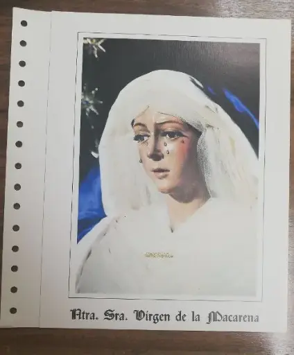 PERSONAJES, VIRGEN DE LA MACARENA DEL AÑO 1983