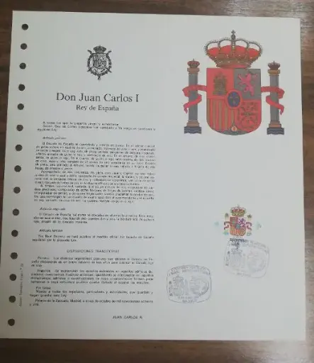 DON J. CARLOS I Y REY DE ESPAÑA DEL AÑO 1983