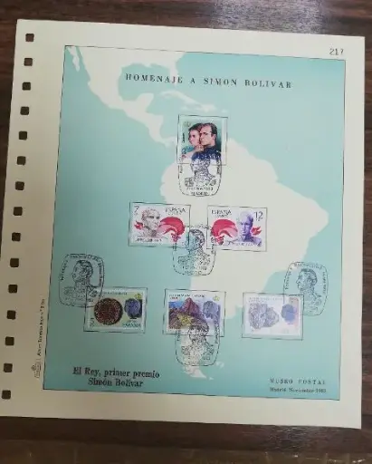 HOMENAJE A SIMON BOLIVAR DEL AÑO 1983